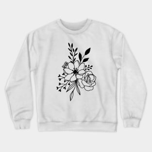 Minimalist Flowers Crewneck Sweatshirt